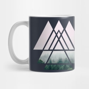 Scared Geometry Triangles Mug